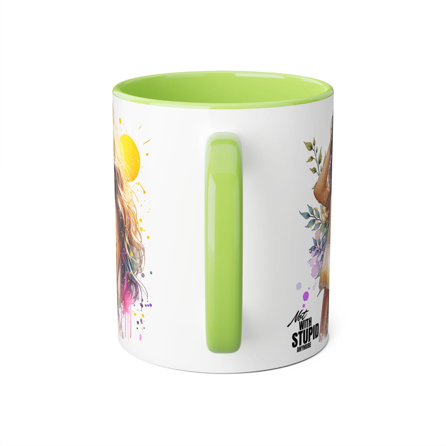 Mug - Not With Stupid Anymore Humoristic 11oz Accent Mug