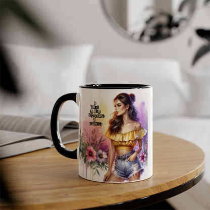 Funny Accent Mug - My Taste in Men is Probably a Disability Humor 11oz Cup
