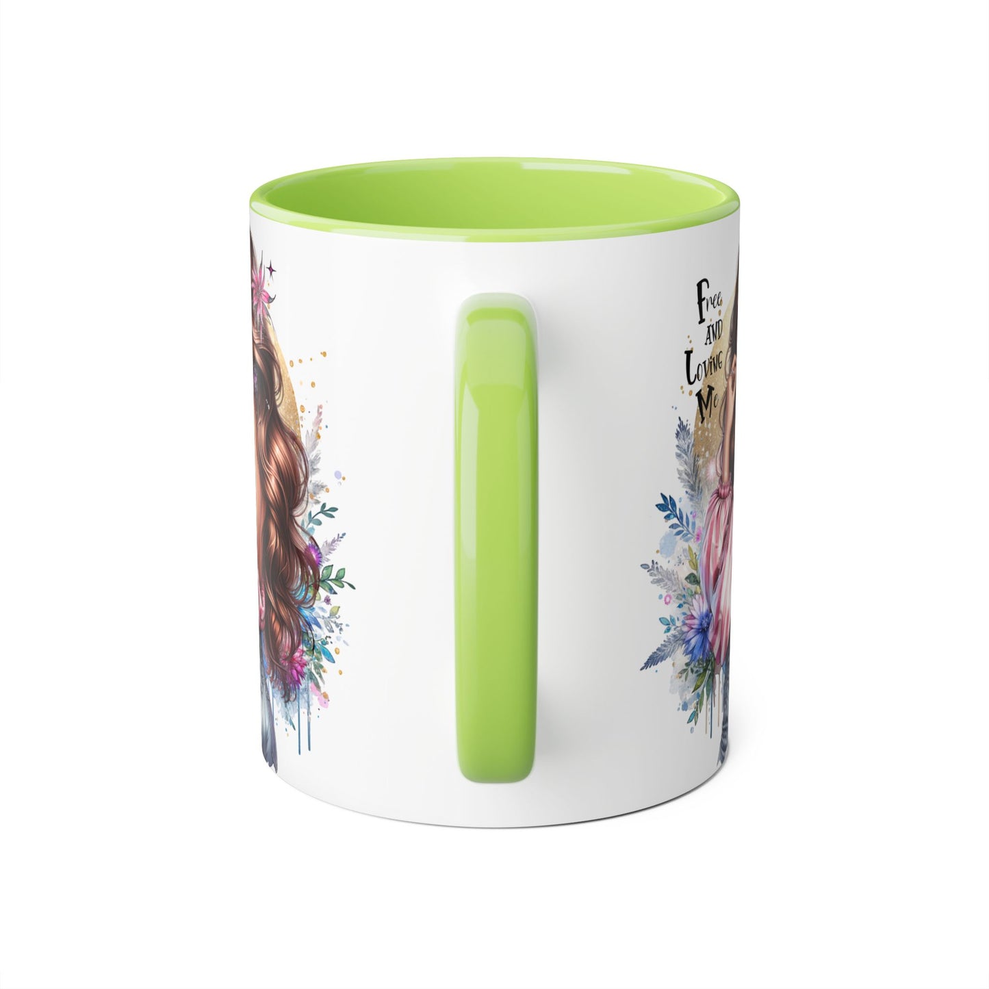 Bohemian Accent Mug, 11oz Coffee Cup for Free-Spirited Souls, Gift for Her, Artful Drinkware, Inspirational Coffee Mug