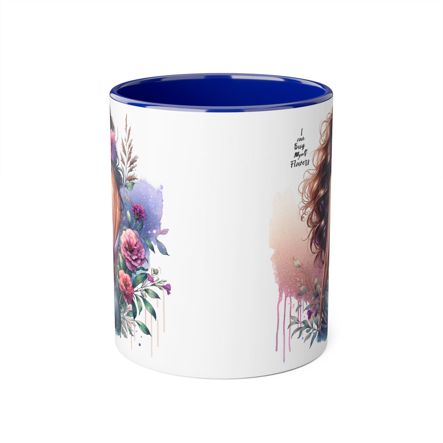 I Can Buy Myself Flowers Bohemian Accent Mugs, Tea Lover Gift, Coffee Mug, Floral Art Mug, Inspirational Drinkware, Home Decor