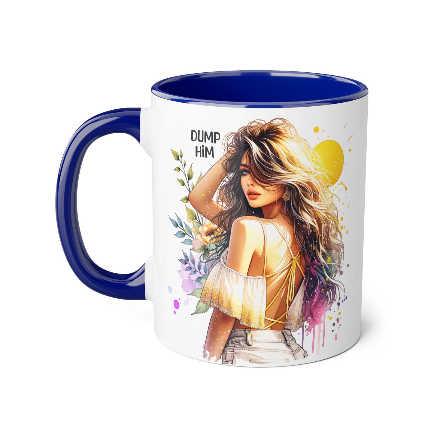 Empowerment Accent Mugs, 11oz - Inspirational Coffee Cup for Strong Women, Self-Love Gift, Motivational Mug