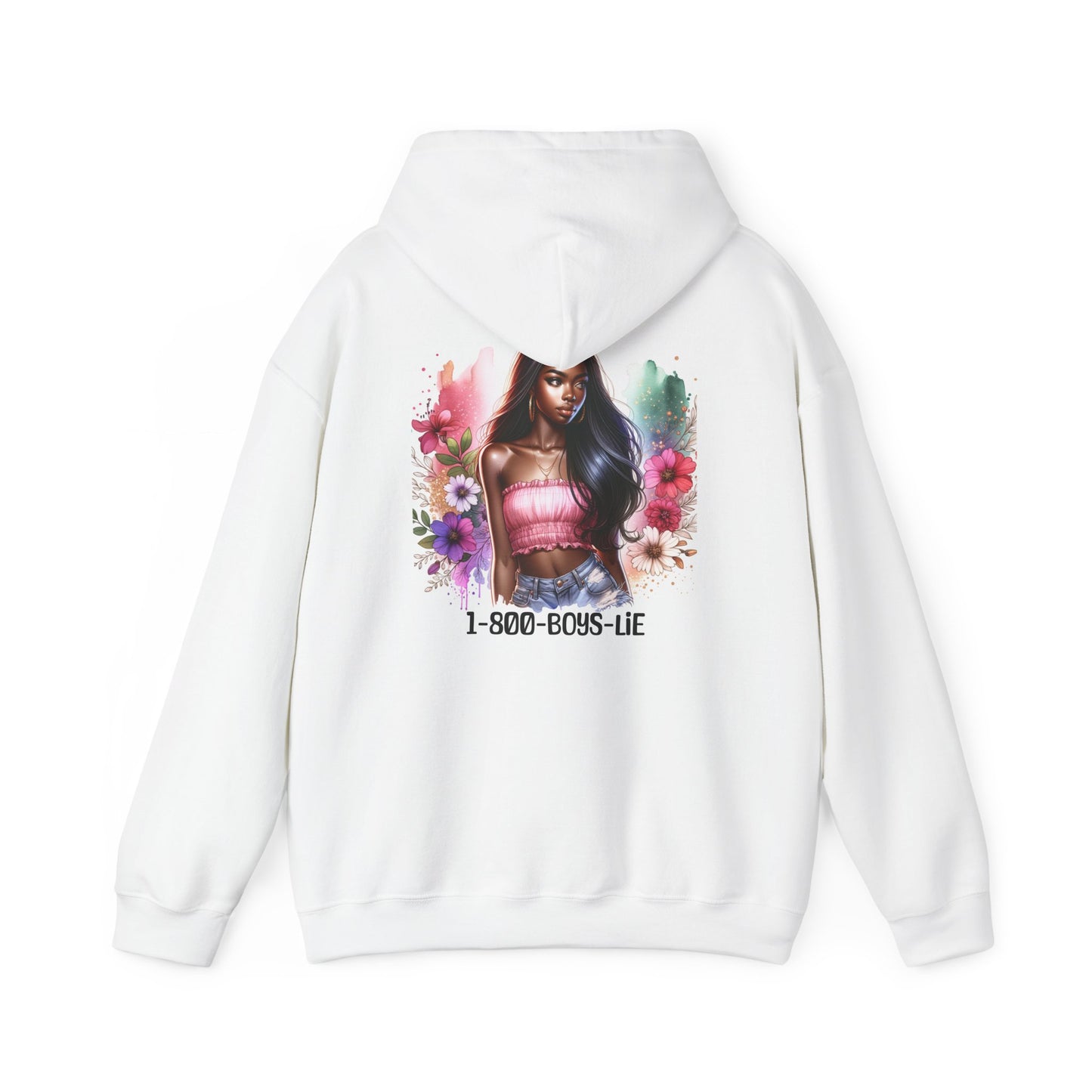 1-800-Boys-Lie Chic Floral Sweatshirt, Unisex Hoodie for Teens, Cute Sweatshirt for Women, Gift for Her, Casual Streetwear, Attitude Apparel