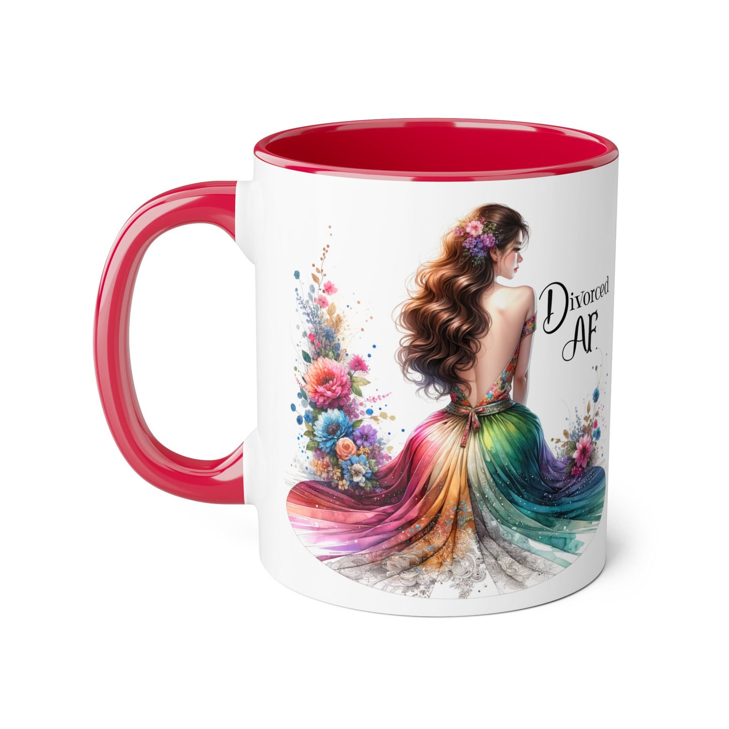 Divorce Celebration Mug, Colorful Accent Coffee Cup, Perfect Gift for Newly Divorced, Self-Care, Encouragement, Unique Coffee Lover Gift