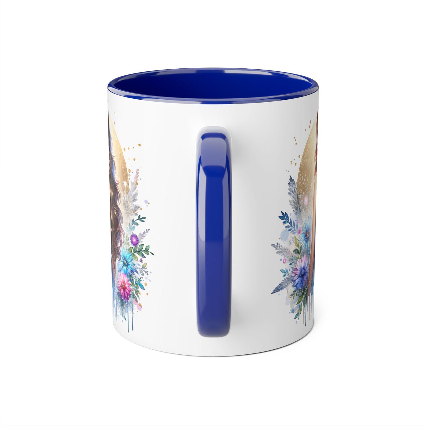 Single AF Gorgeous Floral Accent Mug, Perfect for Coffee Lovers, Unique Gift for Her, Boho Aesthetic, Personalized Tea Mug, Great for Birthdays