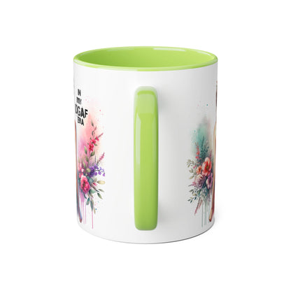 Bold IDGAF Era Accent Mug, Coffee Cup for Strong Women, Gift for Her, Floral Art Mug, Motivational Drinkware