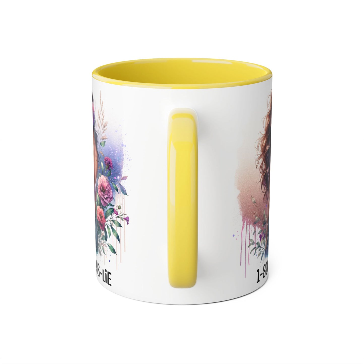 Chic Accent Mugs for Trendsetters, Floral Design Coffee Cup for Girls, 1-800-BOYS-LIE Gift for Friends, Cute 11oz Tea Mug, Stylish [...]