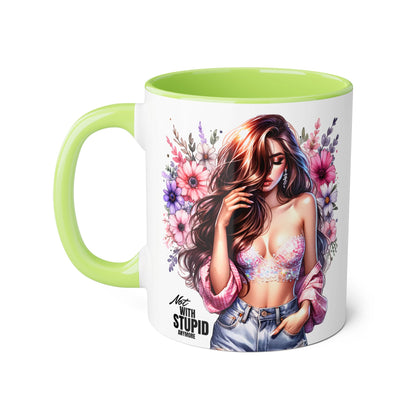 Mug - Not With Stupid Anymore Humoristic 11oz Accent Mug