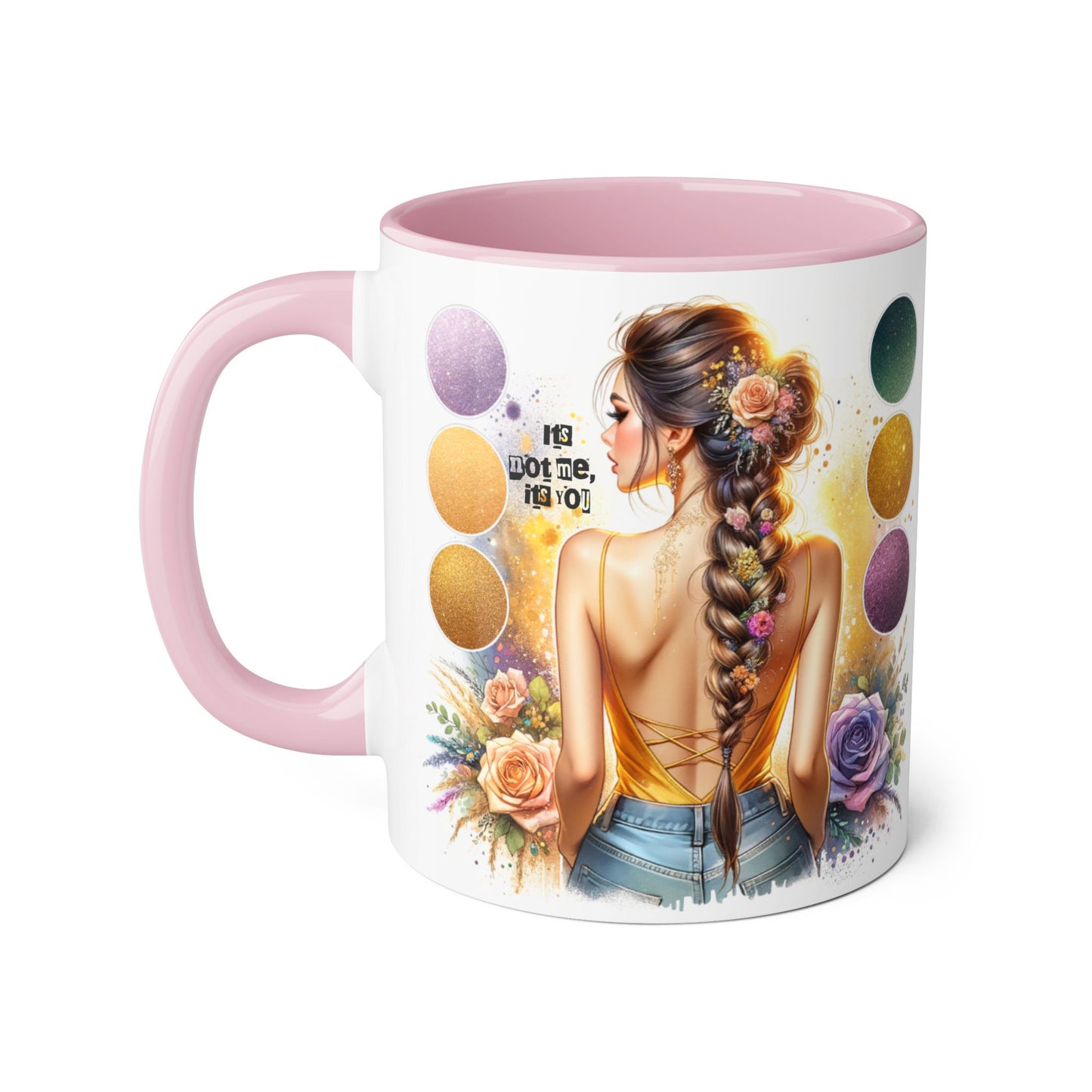 It's Not Me, It's You Humoristic Artistic Accent Mug for Creative Souls, Perfect Gift for Artists, Birthdays, Coffee Lovers, Home Decor