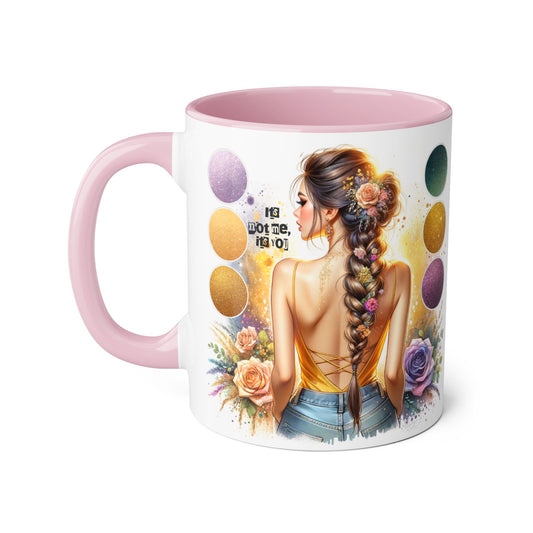 It's Not Me, It's You Humoristic Artistic Accent Mug for Creative Souls, Perfect Gift for Artists, Birthdays, Coffee Lovers, Home Decor