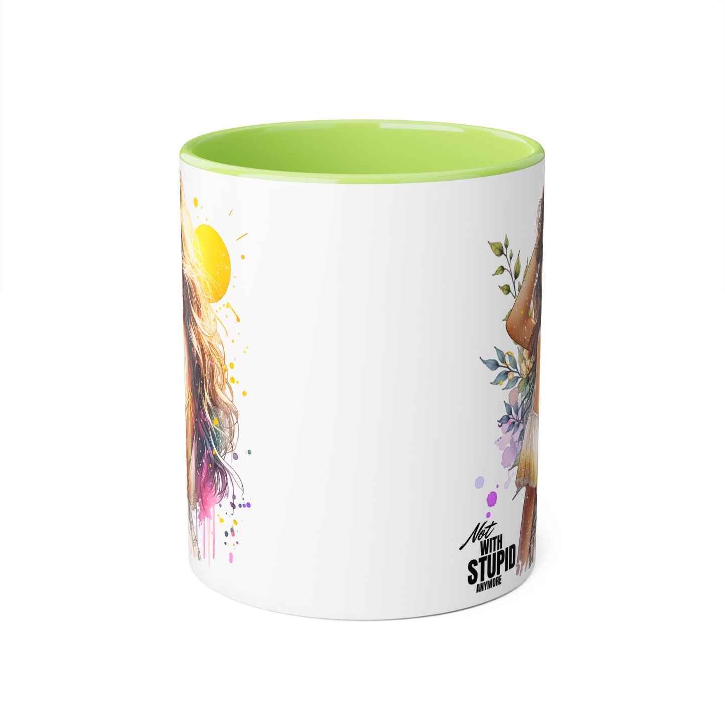 Mug - Not With Stupid Anymore Humoristic 11oz Accent Mug