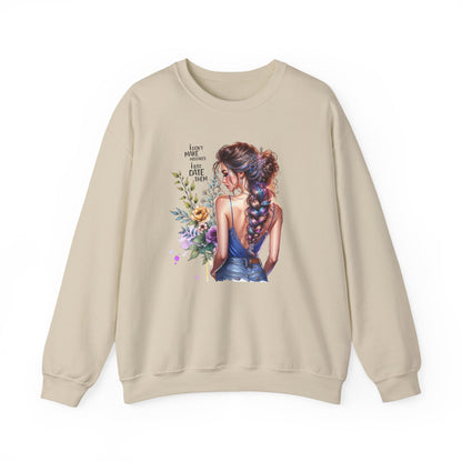 I Don`t  Make Mistakes, I Just Date Them Floral Illustration Crewneck Sweatshirt, Cozy Gift for Her, Casual Fashion, Spring Wardrobe Essential, Art Lover Apparel