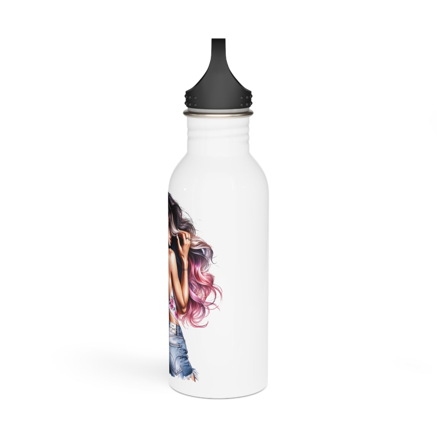 I Don't Make Mistakes, I Date Them Vibrant Stainless Steel Water Bottle, Motivational Quotes, Eco-Friendly Travel Mug, Floral Design, Gift for Her, Fitness Companion