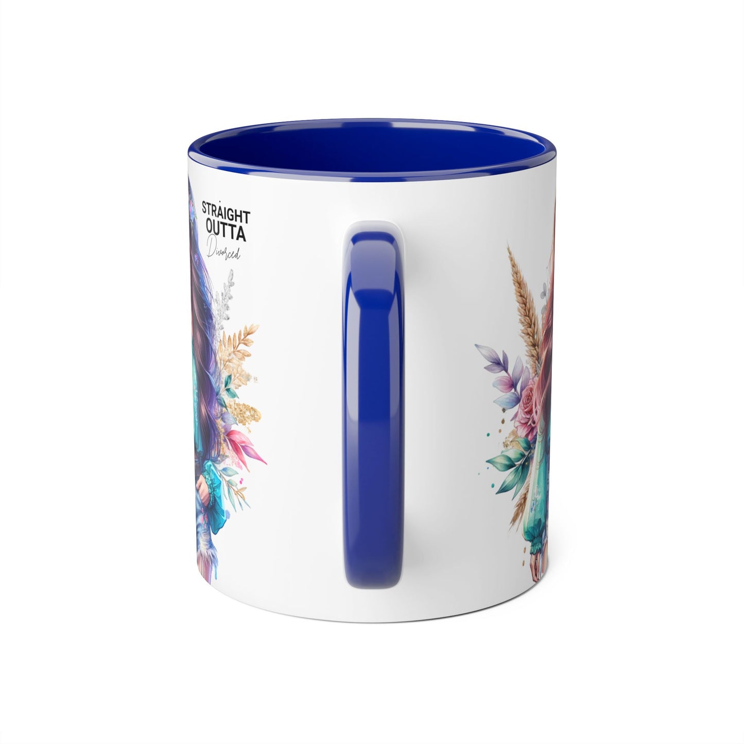 Straight Outta Divorced Humoristic Vibrant Floral Accent Mug, Straight Outta Design, Gift for Coffee Lovers, Boho Home Decor, Ideal for Birthdays, Celebrations, Enjoy [...]