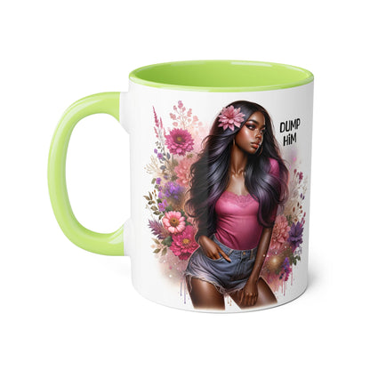 Dump Him Accent Mug