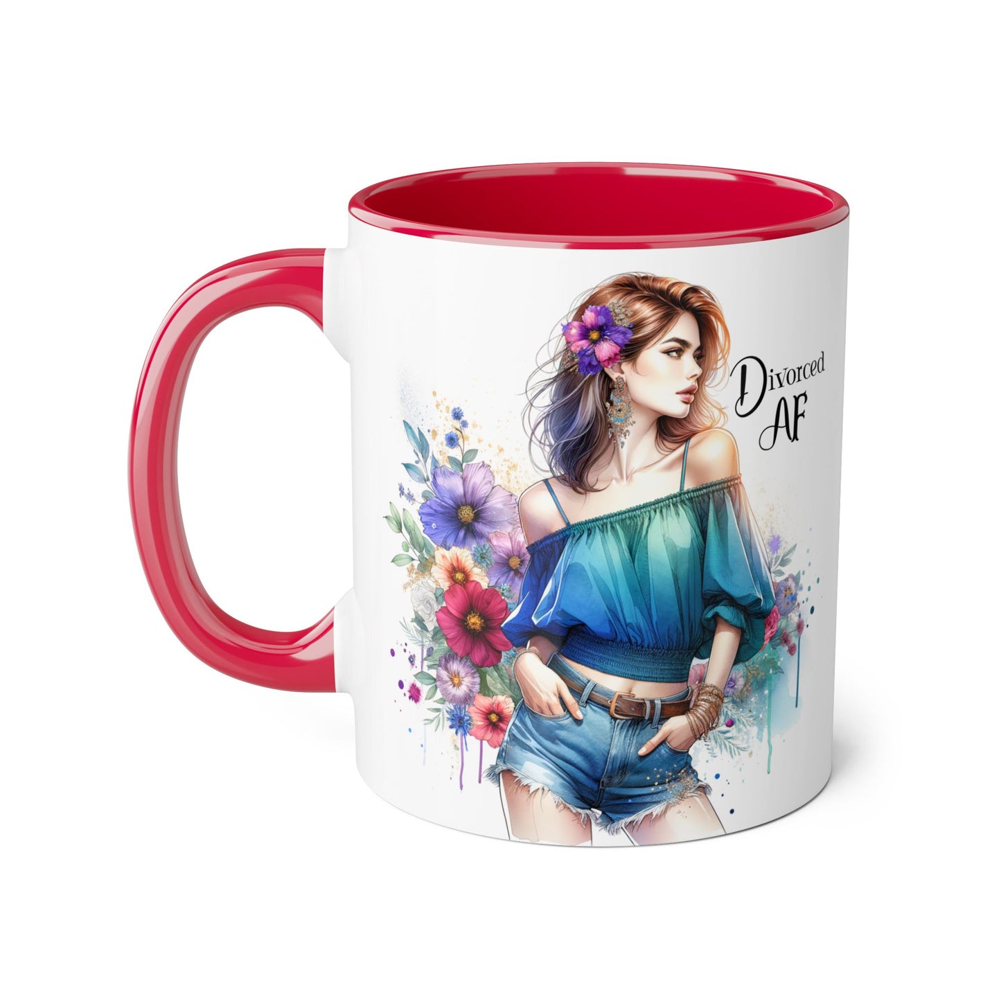 Divorced AF Accent Mug
