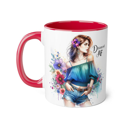 Divorced AF Accent Mug
