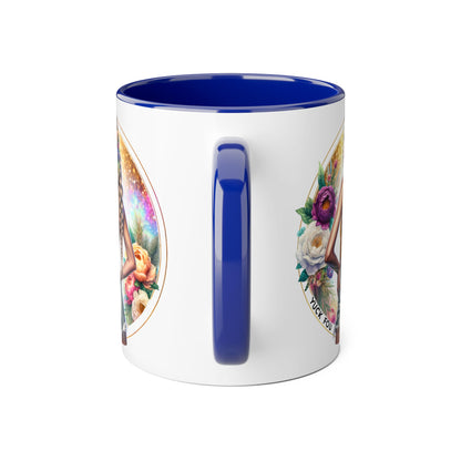 Yuck Fou Artistic Accent Mugs - Beautiful Floral Designs for Coffee Lovers, Gift for Friends, Home Decor, Birthday, Everyday Use