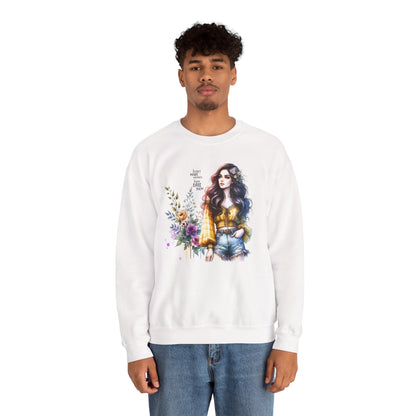 I Don't Make Mistakes, I Just Date Them Floral Graphic Crewneck Sweatshirt, Cozy Casual Wear, Boho Sweatshirt, Gift for Her, Fall Fashion Must-Have