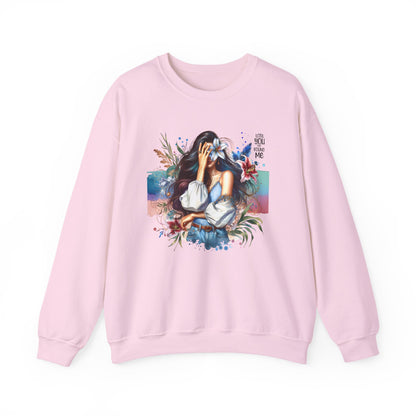 Lost You And Found Me Artistic Unisex Sweatshirt for Comfort and Style - Cozy Apparel, Gift for Her, Trendy Fashion, Relaxed Fit, Casual Wear