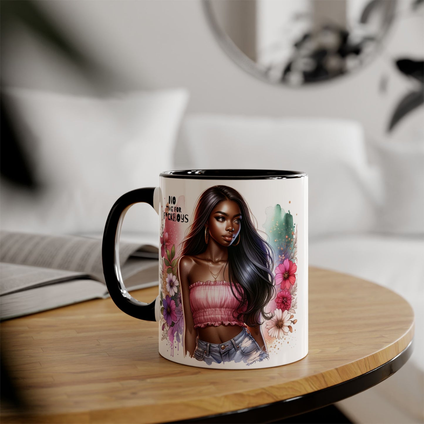 Funny Accent Mug - No Time For F*boys 11oz