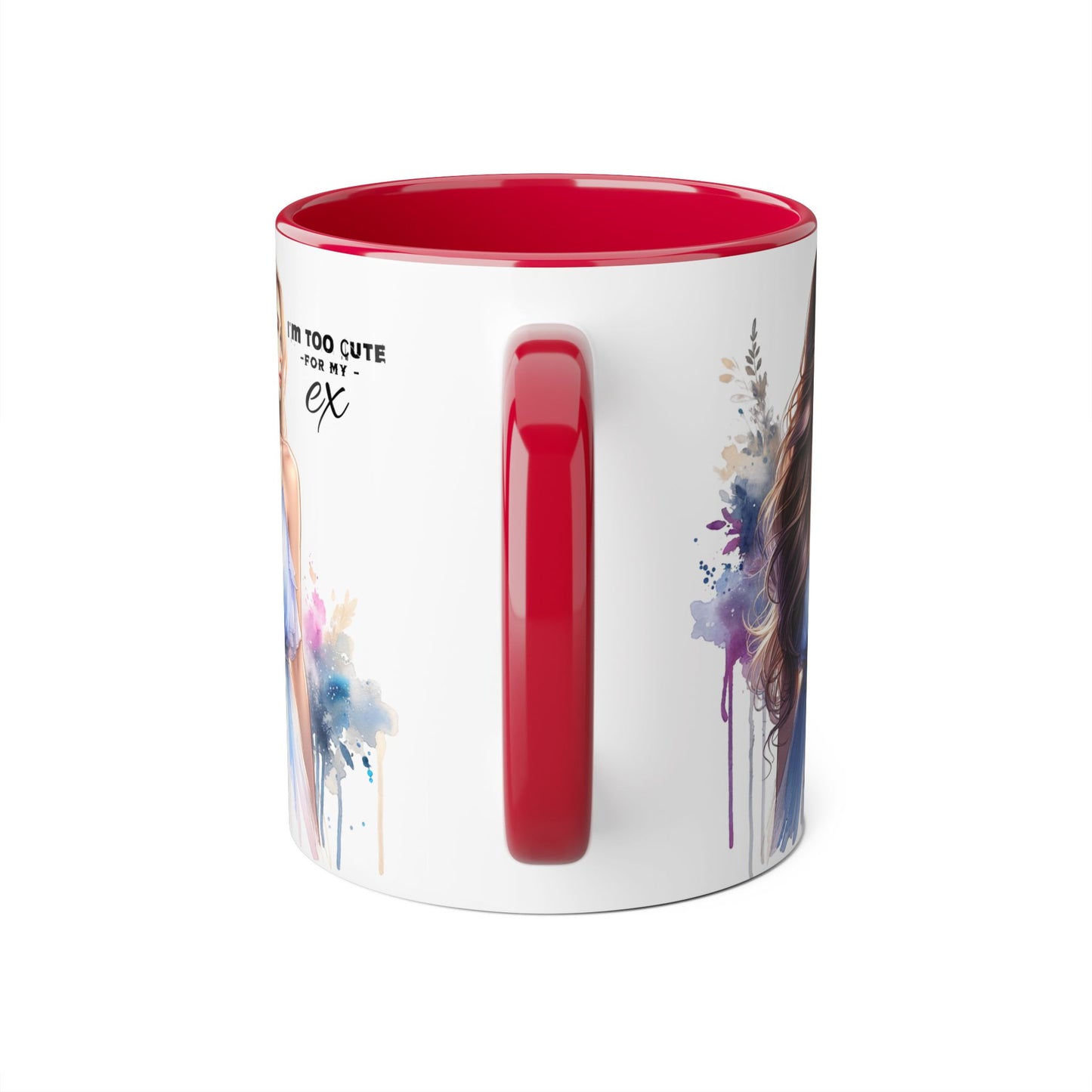 I'm Too Cute For My Ex Stylish Accent Mug, I'm Too Cute for My Ex Gift, Cute Coffee Cups, Artistic Mugs for Her, Birthday or Friendship Gift