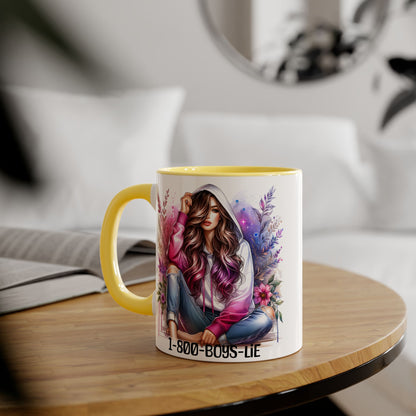 Stylish Accent Mug, 1-800-BOYS-DIE, Trendy Gift for Coffee Lovers, Aesthetic Drinkware for Home/Office, Perfect for Birthdays and [...]