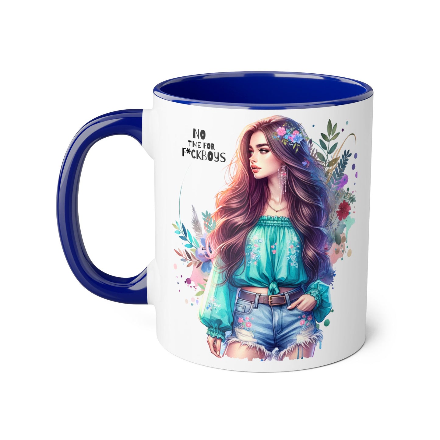 Funny Accent Mug - No Time For F*boys 11oz