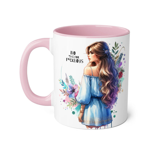 Funny Accent Mug - No Time For F*boys 11oz