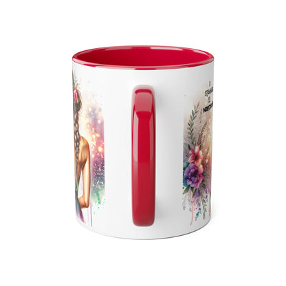 Colorful Floral Accent Mug