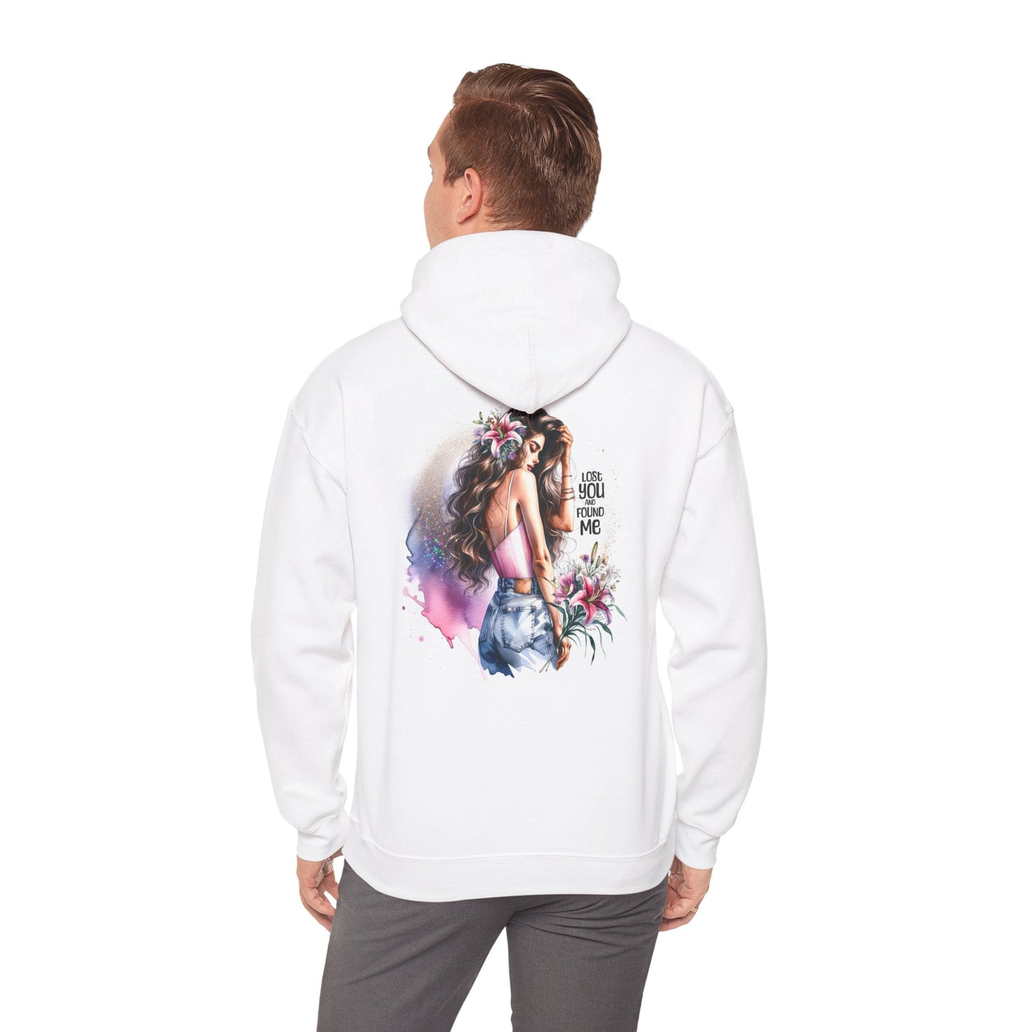 Breakup Hoodie - Unisex Hooded Sweatshirt Lost You and Found Me Design