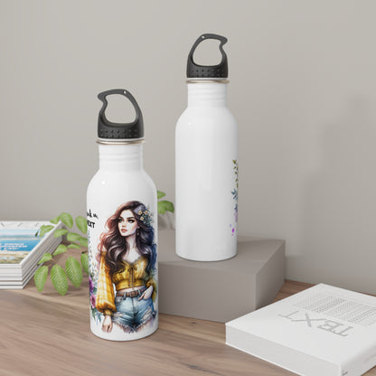 Thank U, Next Floral Motivational Water Bottle, Inspirational Gift for Her, Eco-Friendly Hydro Flask, Unique Art Design, Perfect for Fitness or [...]