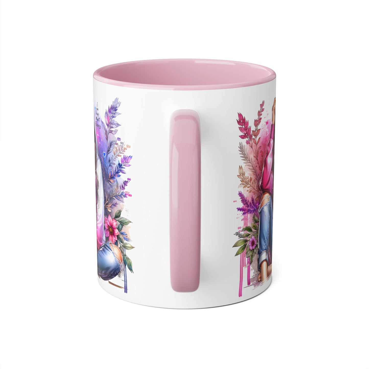 I Can Buy Myself Flowers Chic Floral Accent Mug, Unique Coffee Cup for Women, Gift for Her, Artful Tea Cup, Birthday Mug, Cozy Coffee Drinkware