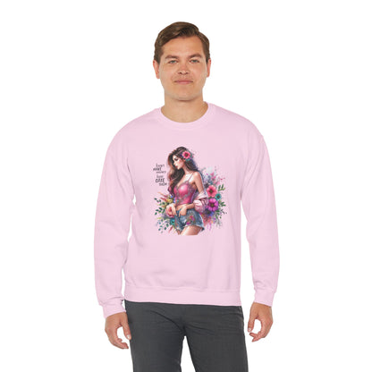 I Don`t  Make Mistakes, I Just Date Them Floral Fantasy Crewneck Sweatshirt, Boho Sweatshirt, Spring Fashion, Gift for Her, Cute Sweatshirt, Cozy Wear
