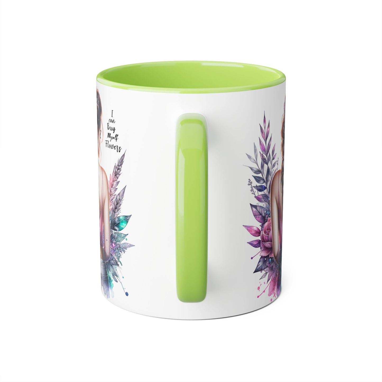 I Can Buy Myself Flowers Floral Inspirational Accent Mug - Perfect Gift for Women, Coffee Lovers, Housewarming, Birthdays, or Motivational Decor