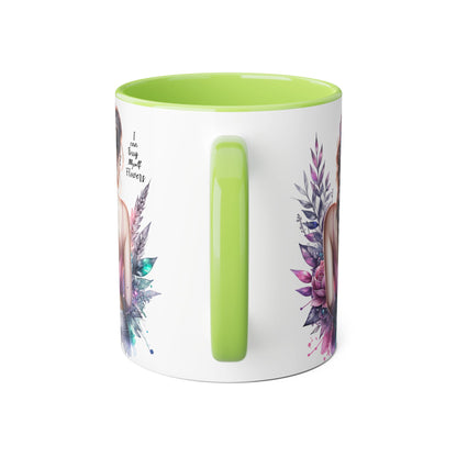 I Can Buy Myself Flowers Floral Inspirational Accent Mug - Perfect Gift for Women, Coffee Lovers, Housewarming, Birthdays, or Motivational Decor