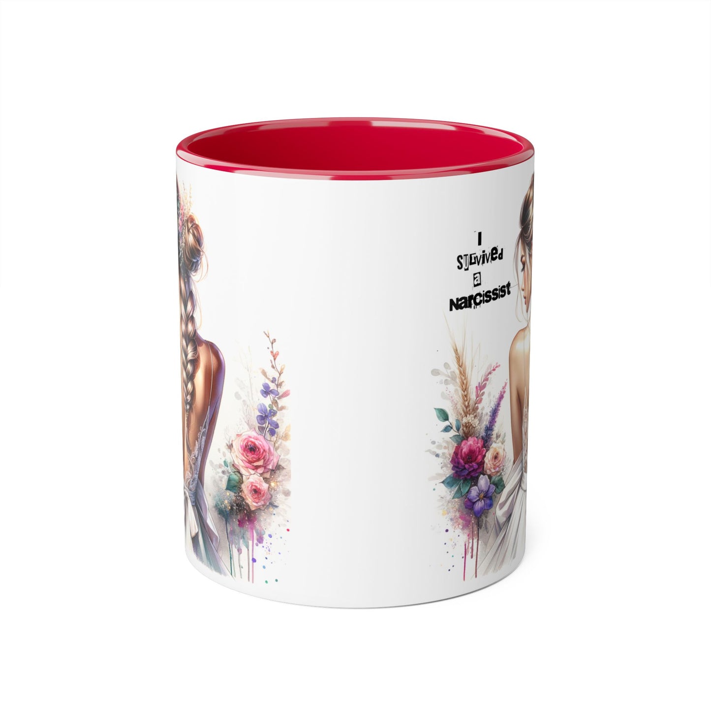 Elegant Floral Accent Mug, Trending Gift for Coffee Lovers, Beautiful Art Mug, Unique Home Decor, Perfect for Birthdays or Weddings