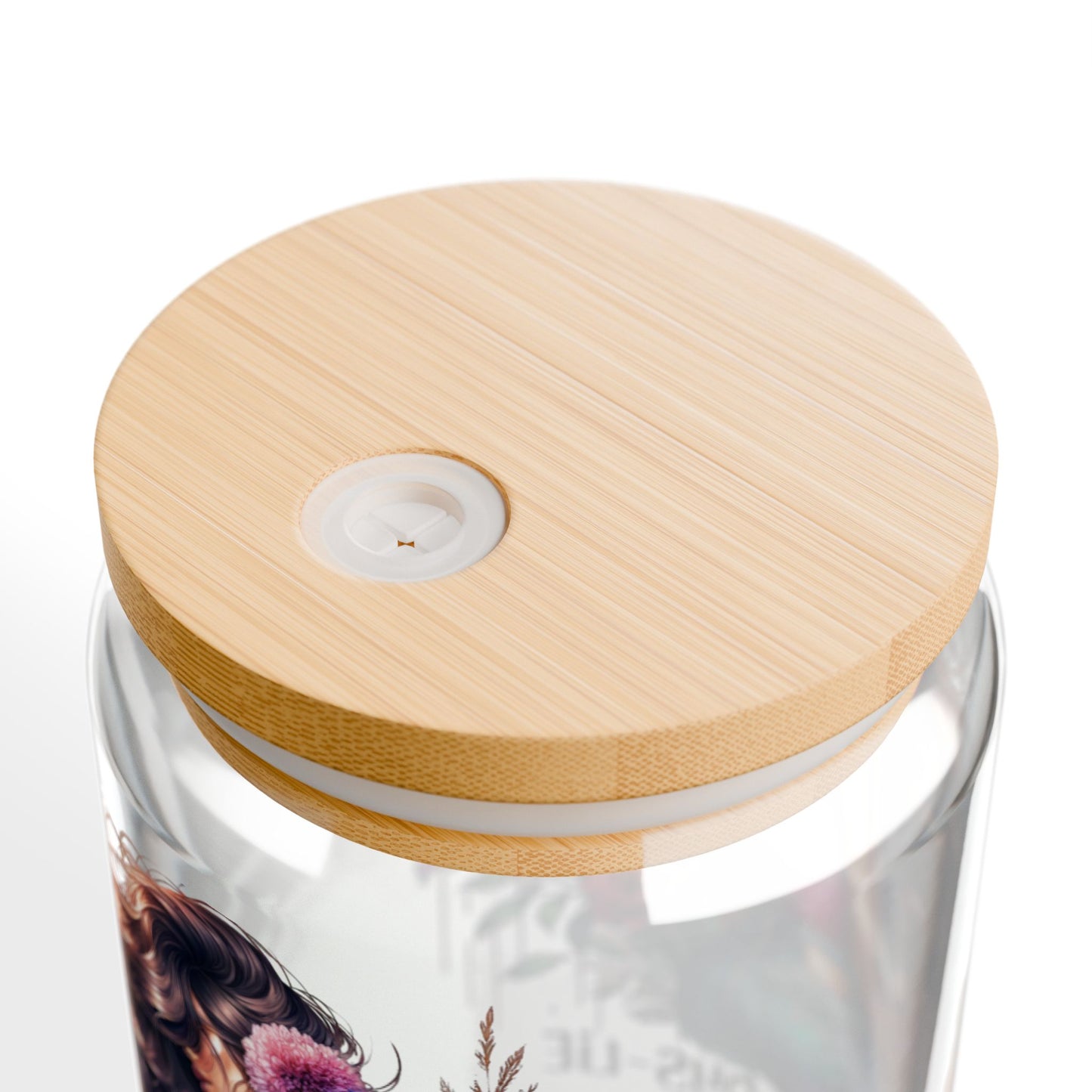 1-800-Boys-Lie Floral Sipper Glass | Reusable 16oz Drink Cup | Eco-Friendly Straw Tumbler | Perfect Gift for Her, Summer Parties, and Everyday Use