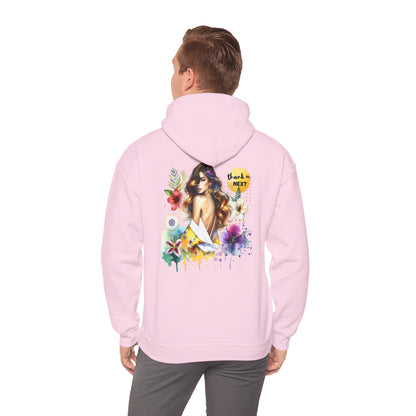 Thank U, Next Colorful Graphic Hooded Sweatshirt, Cozy Unisex Hoodie, Trendy Streetwear, Personalized Gift, Summer Vibes, Art-Inspired Fashion