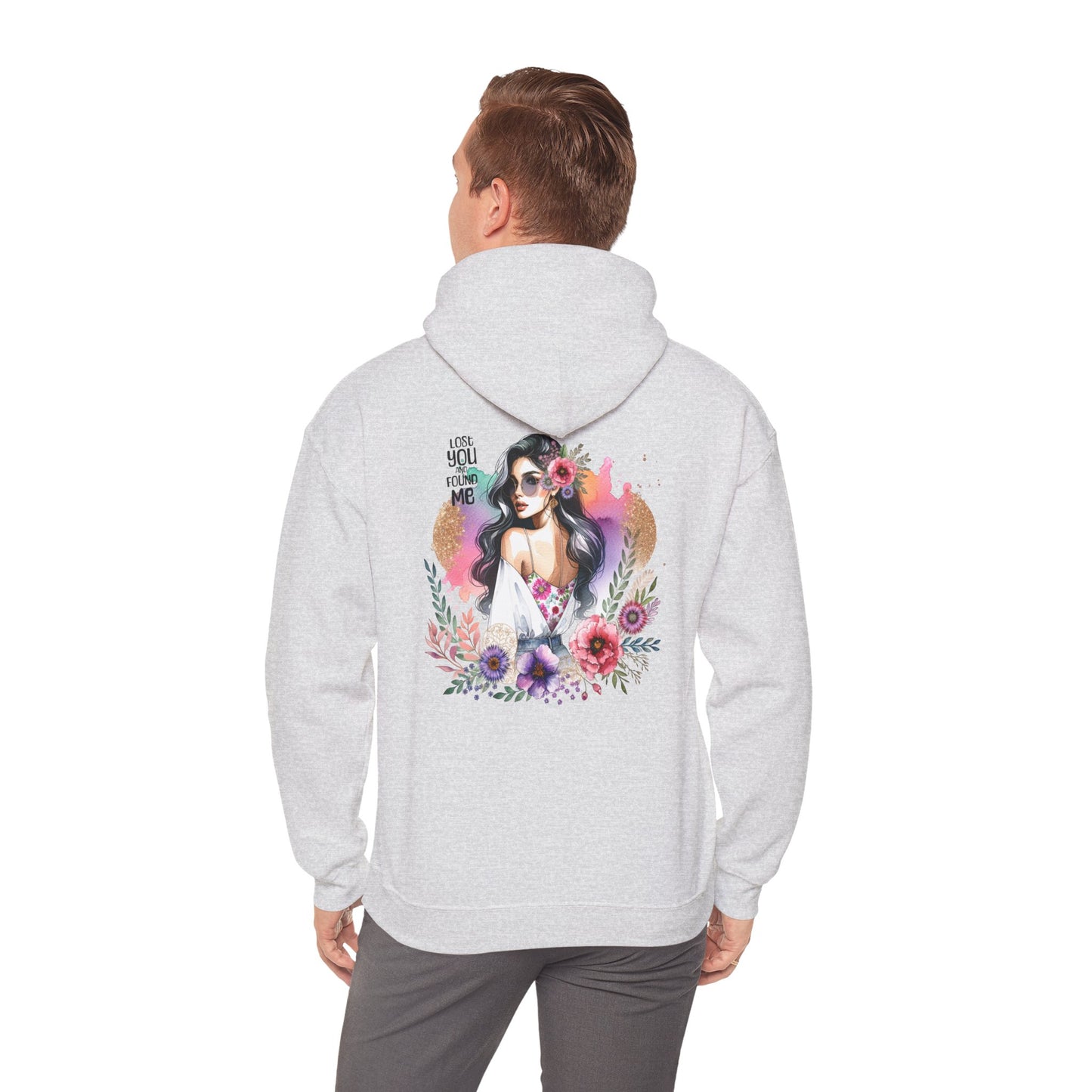 Breakup Hoodie - Unisex Hooded Sweatshirt Lost You and Found Me Design