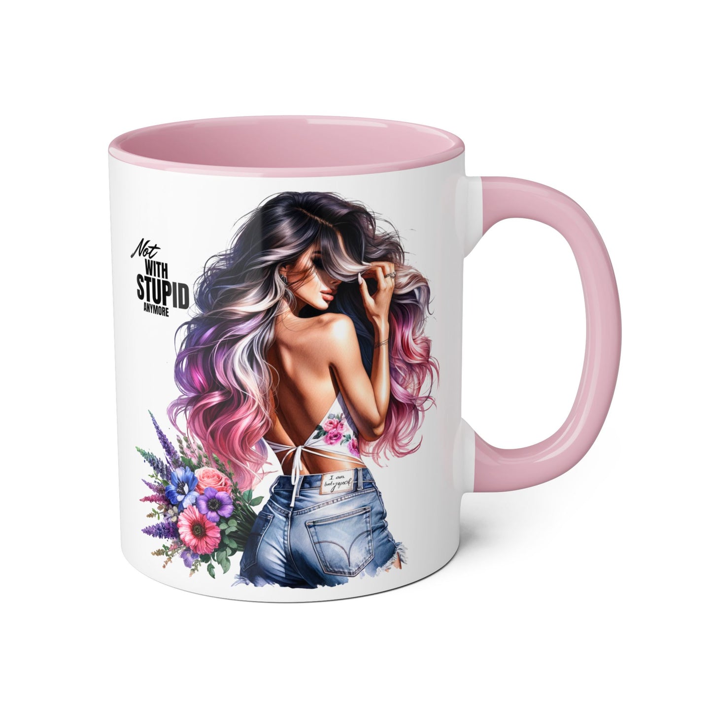 Mug - Not With Stupid Anymore Humoristic 11oz Accent Mug