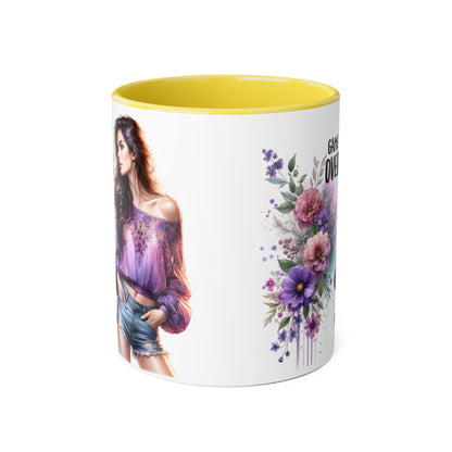Floral Game Over Mug - Fun Coffee Cup, Gift for Game Lovers, Cute Floral Drinkware, Unique Mother's Day Gift, Tea Mug