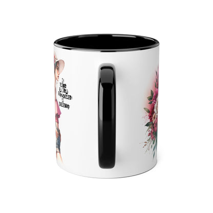 Funny Accent Mug - My Taste in Men is Probably a Disability Humor 11oz Cup