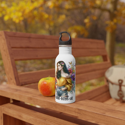 Floral Stainless Steel Water Bottle - 1-800-BOYS-LIE, Eco-Friendly Gift, Perfect for On-the-Go, Cute Water Bottle, Flower Design, [...]