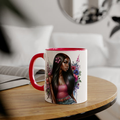 Yuck Fou Floral Portrait Accent Mug, 11oz - Perfect Gift for Coffee Lovers, Artistic Home Decor, Flower Lover's Mug, Unique Tea Cup, Birthday [...]