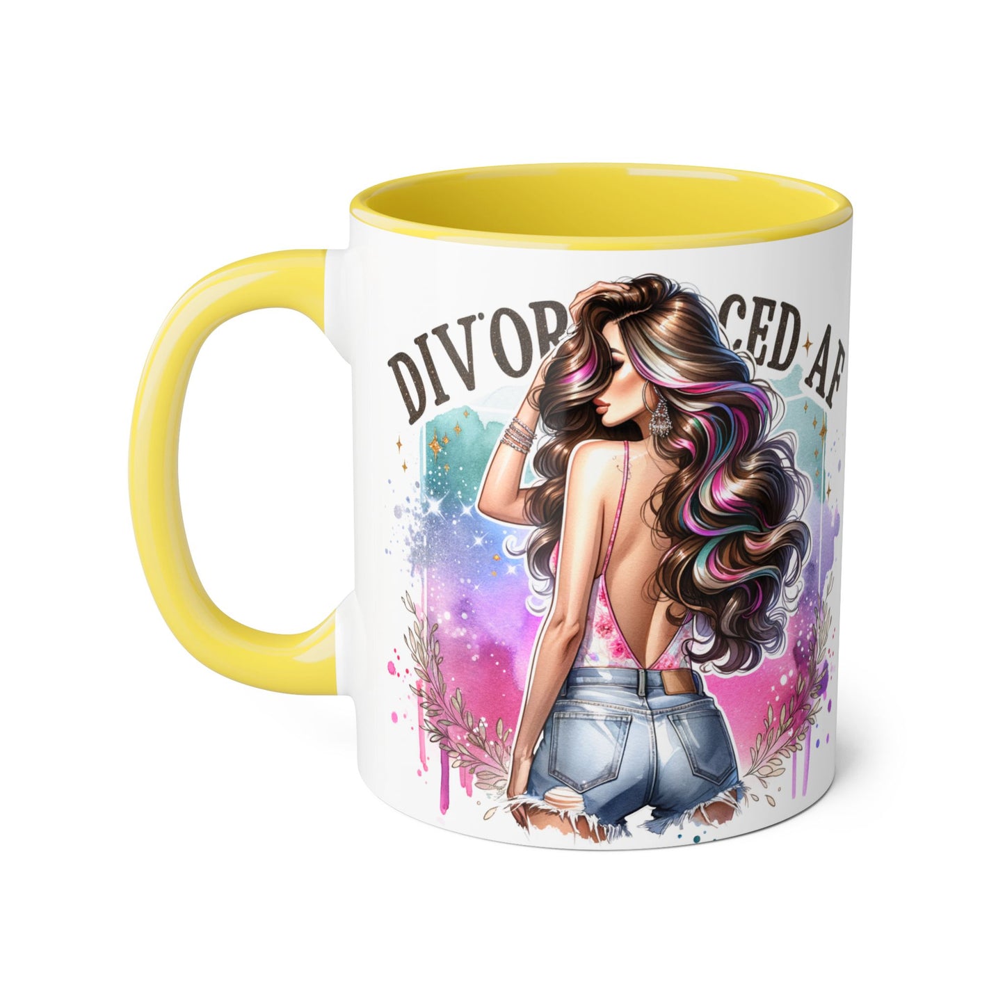 Mug - Divorced AF 11oz Accent Mug