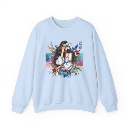 Lost You And Found Me Artistic Unisex Sweatshirt for Comfort and Style - Cozy Apparel, Gift for Her, Trendy Fashion, Relaxed Fit, Casual Wear