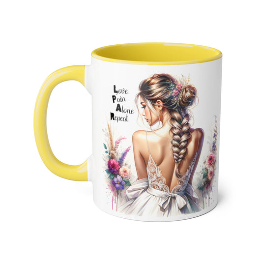 Elegant Artistry Accent Mug - Perfect for Tea Lovers, Gift for Her, Decorative Coffee Cup, Bridal Shower, Motivational Drinkware