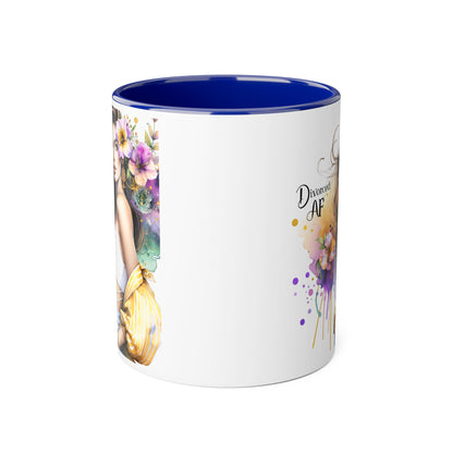 Chic Accent Coffee Mug - Stylish Floral Design, Perfect for Gift Giving, Motivational, Home Decor, Unique Drinkware