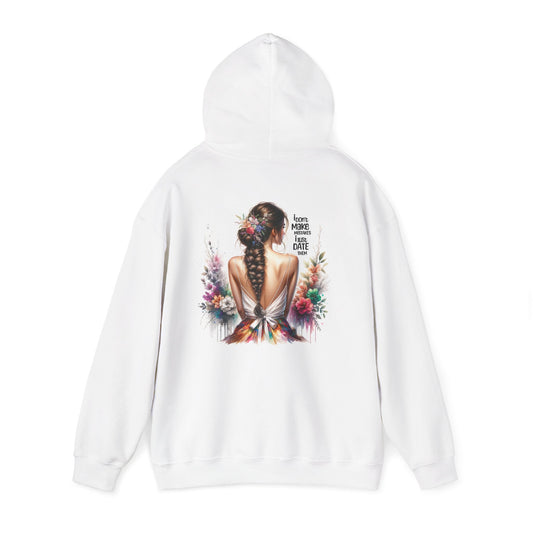 I Don`t Make Mistake, I Just Date Them Inspirational Art Hooded Sweatshirt, Cozy Casual Wear,  Streetwear Style, Gift for Art Lovers, Perfect for Holidays