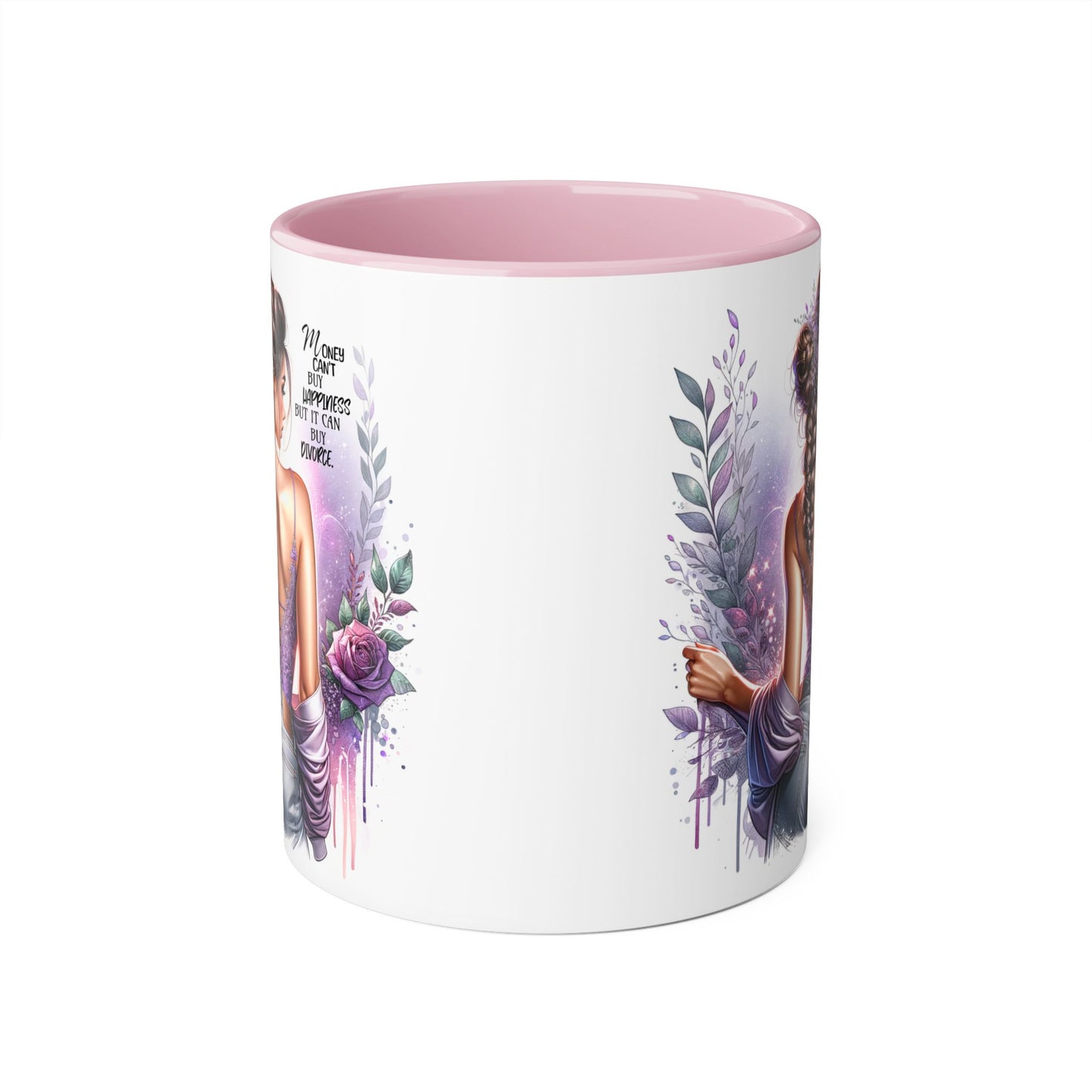 Money Can't Buy Happiness But It Can Buy Divorce Humoristic Artistic Affirmation Mug, Limitless Potential Coffee Cup, Inspirational Gift for Her, Motivational Drinkware, Empowerment Mug